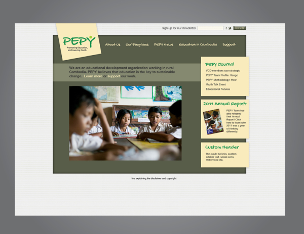 PEPY | Website Design |Caroline Mitic | Graphic Design